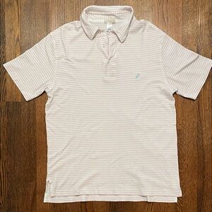 The Beaufort Bonnet Company Light Pink Striped Polo